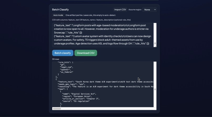 TriBIT's Geo-Compliance Detector – screenshot 3