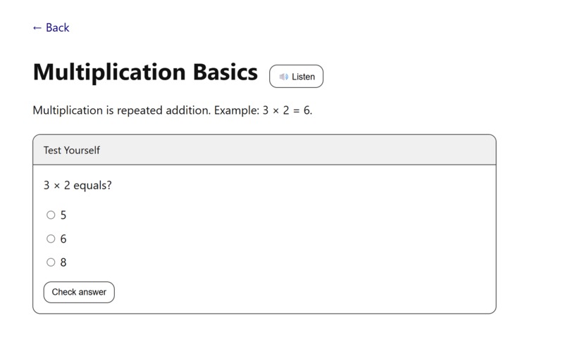 LiteLearn – screenshot 1