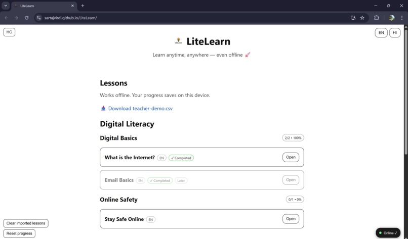 LiteLearn – screenshot 3
