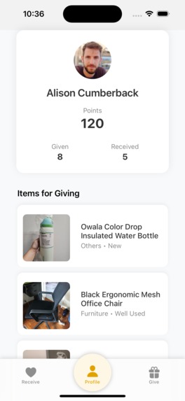 EcoGive – screenshot 2