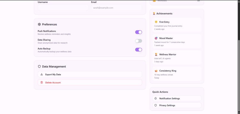 WellNest.AI - Your Personal Wellness Companion – screenshot 10