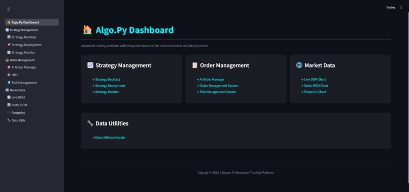 Algo.Py – screenshot 1