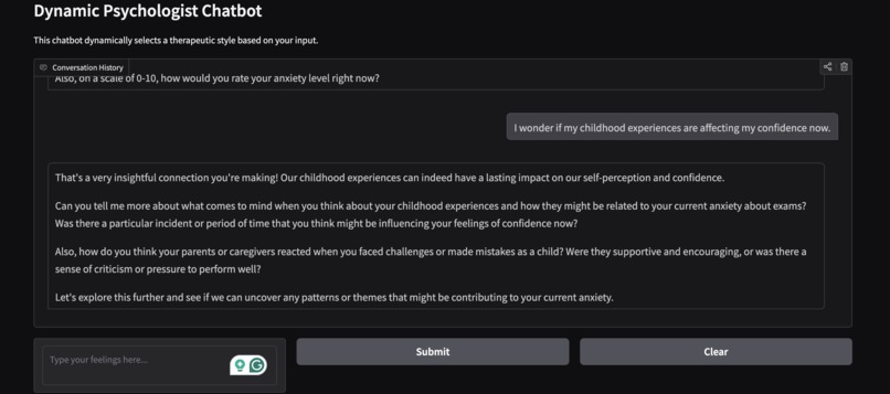 EmpathAI – Dynamic Chatbot for Mental Health Support – screenshot 3