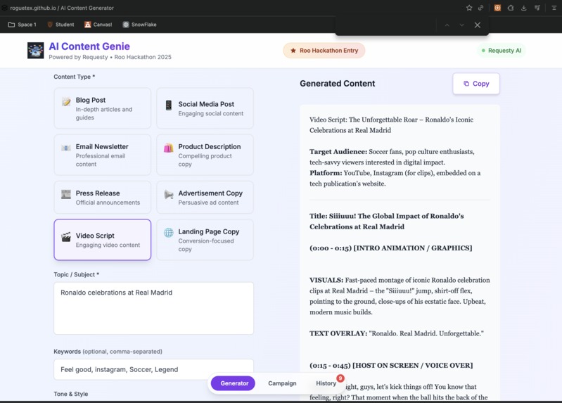 Content Genie! – screenshot 2