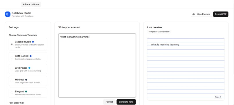 NoteBookStudio AI – screenshot 2
