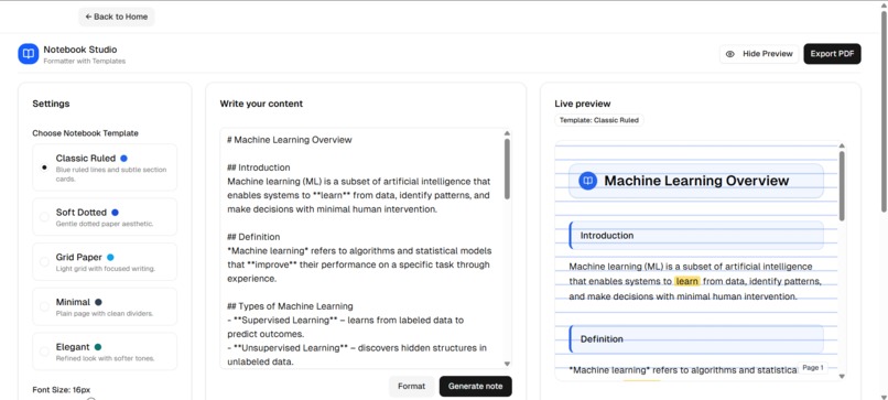 NoteBookStudio AI – screenshot 3