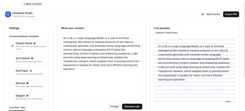 NoteBookStudio AI – screenshot 4