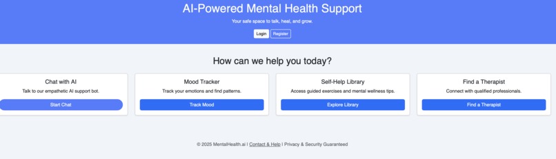 AI-Powered Mental Health Support – screenshot 1