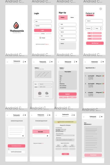 Thalassemia management system – screenshot 3