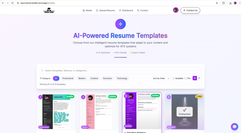 HG-AI-Resume-Builder – screenshot 3