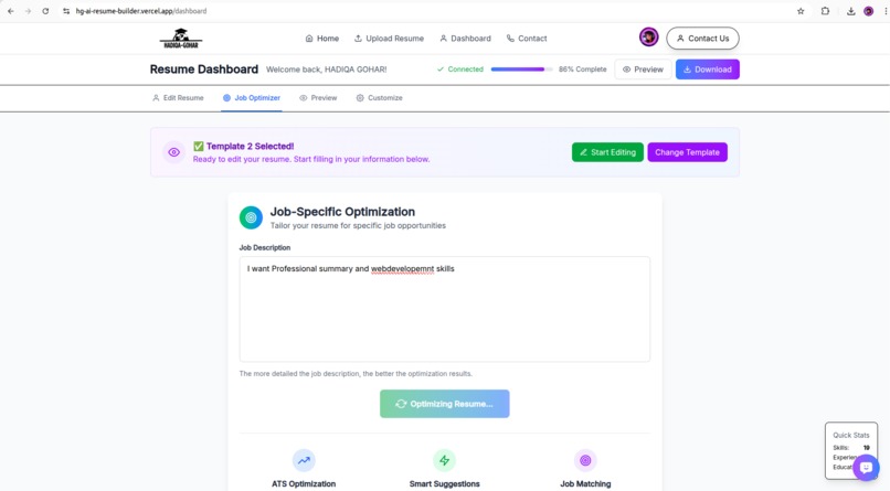 HG-AI-Resume-Builder – screenshot 5