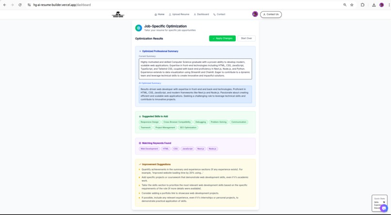 HG-AI-Resume-Builder – screenshot 6