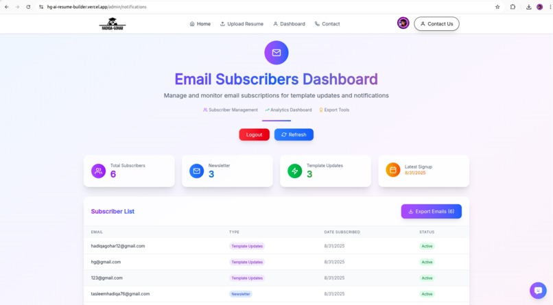 HG-AI-Resume-Builder – screenshot 11