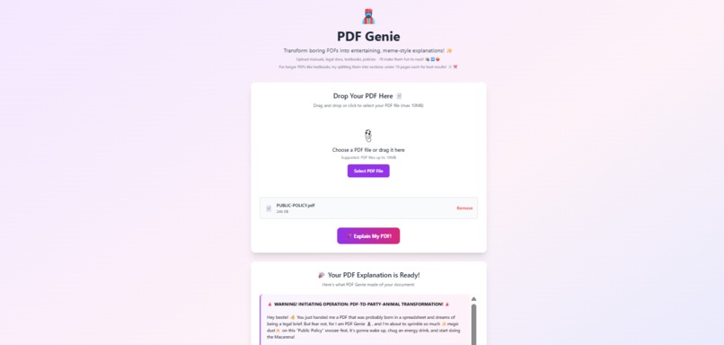 PDFGenie – screenshot 1