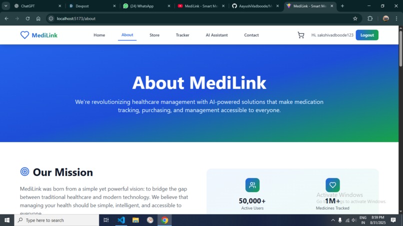 MediLink - Smart Medicine Tracker & Store. – screenshot 2