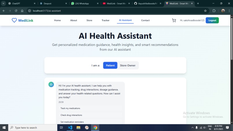 MediLink - Smart Medicine Tracker & Store. – screenshot 3