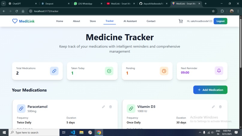 MediLink - Smart Medicine Tracker & Store. – screenshot 4