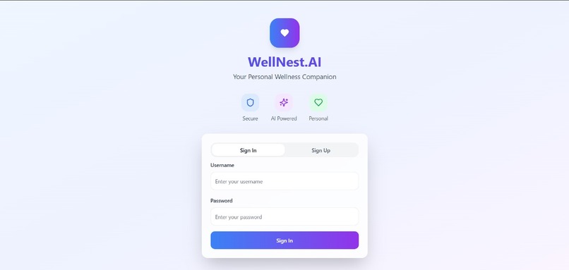 WellNest.AI - Your Personal Wellness Companion – screenshot 2
