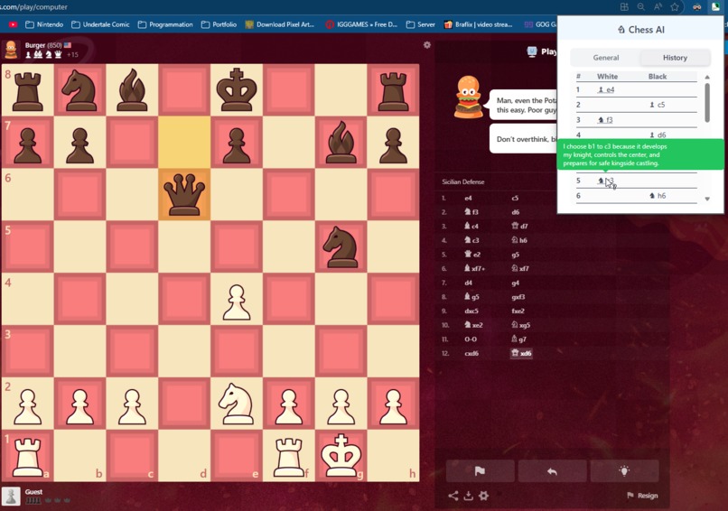 Chess AI – screenshot 2