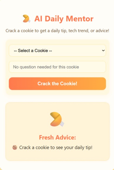 AI Cookie: Your Daily AI Fortune & Mentor – screenshot 1