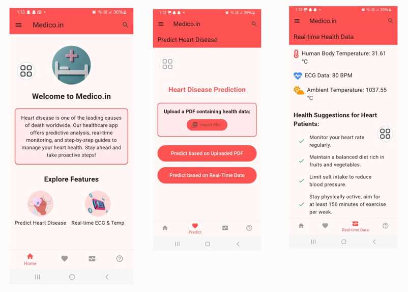 Medico Adavance Healthcare device  – screenshot 3