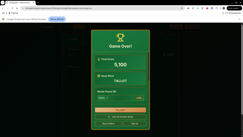Anagrams – screenshot 1