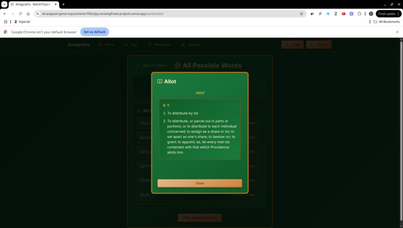 Anagrams – screenshot 3