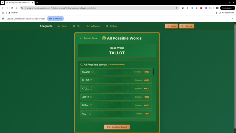 Anagrams – screenshot 6