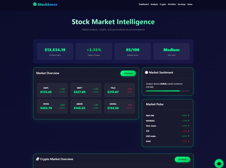 StockSense AI – screenshot 1