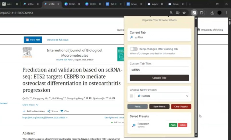 Tabify - Organize Your Browser Chaos – screenshot 2