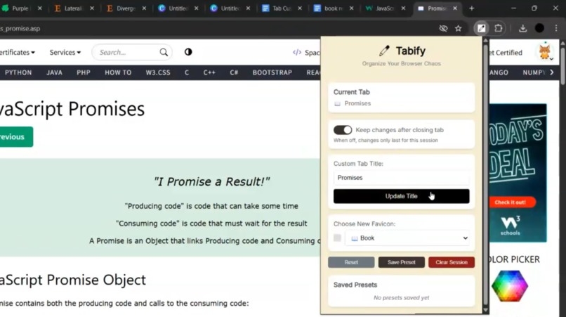 Tabify - Organize Your Browser Chaos – screenshot 4
