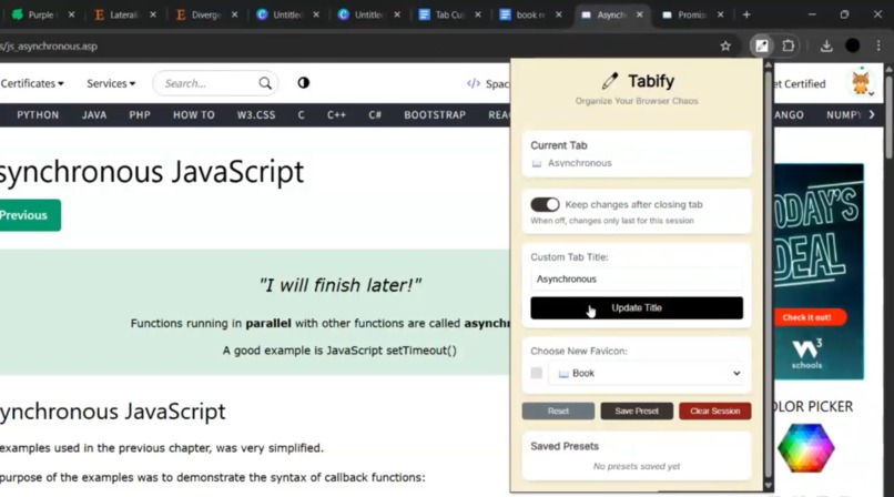 Tabify - Organize Your Browser Chaos – screenshot 5