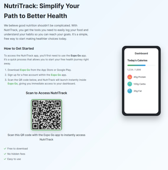 NutriTrack – screenshot 1