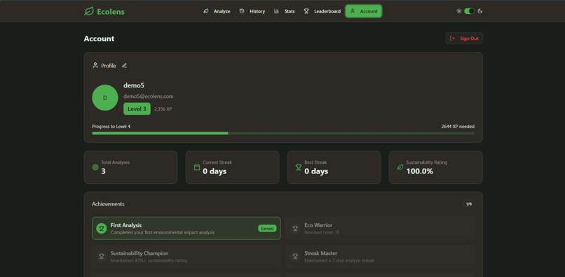 EcoLens – screenshot 6