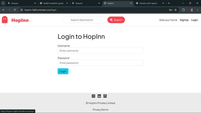 HopInn – screenshot 1