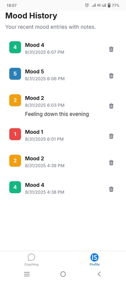 MindShift: AI Coaching – screenshot 1