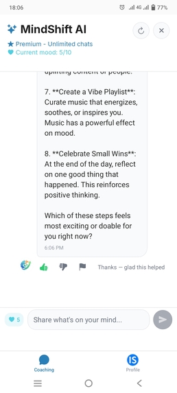 MindShift: AI Coaching – screenshot 7
