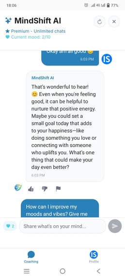 MindShift: AI Coaching – screenshot 12