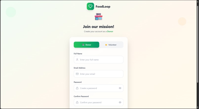 FoodLoop-Resure Food.Serve Communities  – screenshot 2