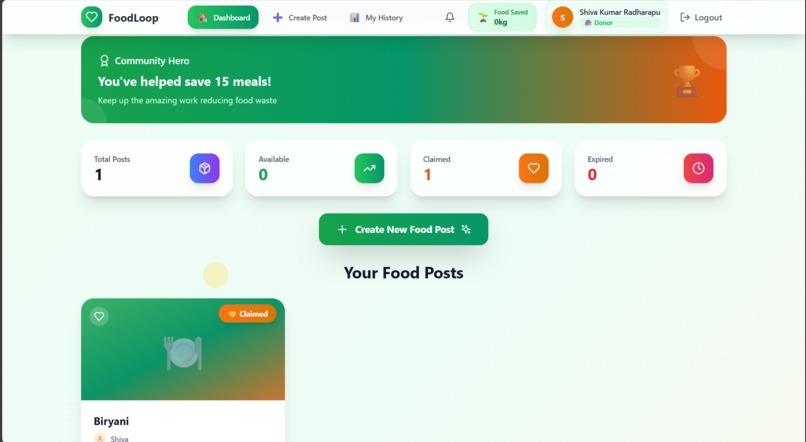 FoodLoop-Resure Food.Serve Communities  – screenshot 8