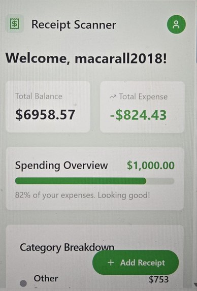 Receipt scanner – screenshot 1