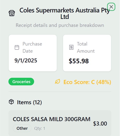 Receipt scanner – screenshot 3