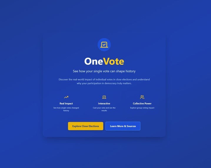 OneVote – screenshot 1