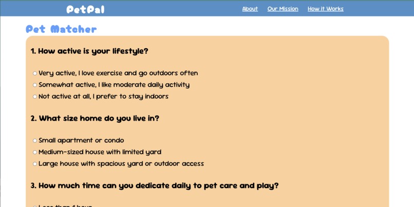 PetPal - Pet Matcher & Care Guide – screenshot 2