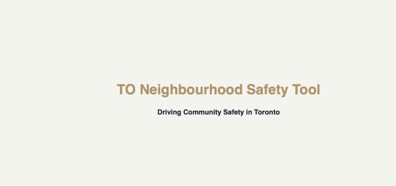 TO Community Safety Tool – screenshot 1