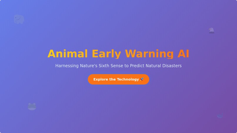 Sixth Sense  : Animal Early Warning AI – screenshot 1