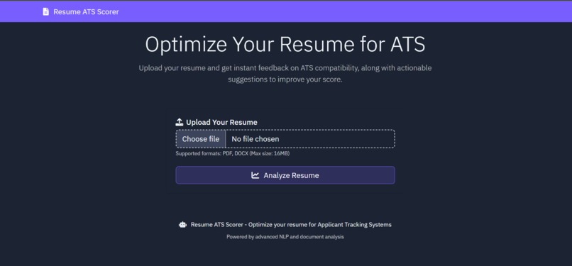 ATS Resume Analyser – screenshot 2