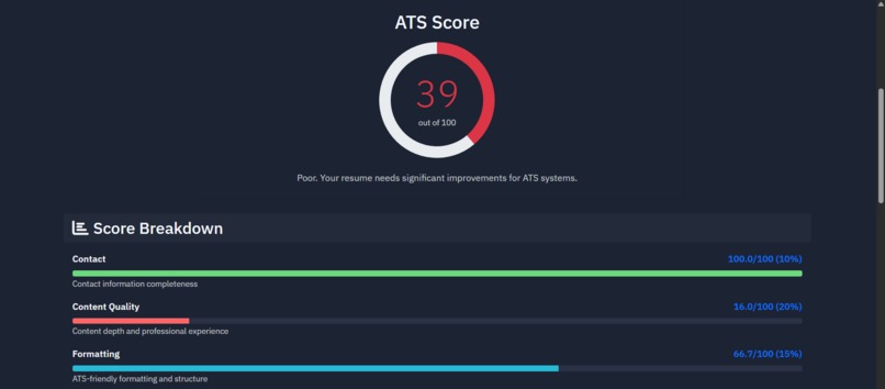 ATS Resume Analyser – screenshot 3