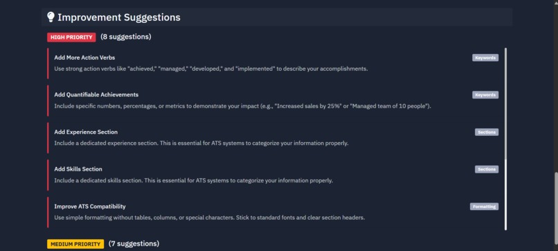 ATS Resume Analyser – screenshot 5
