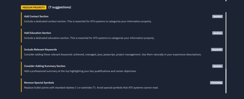 ATS Resume Analyser – screenshot 6